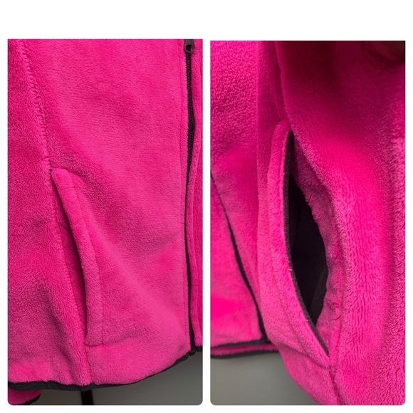 Emily B Long Sleeve Teddy Bear Fleece Pink & Black Sweater Activewear Sz Large - Picture 14 of 17